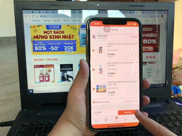 Thanh toán không dùng tiền mặt trong thương mại điện tử đạt 50% vào năm 2025. Ảnh minh họa. Thanh toán không dùng tiền mặt trong thương mại điện tử đạt 50% vào năm 2025. Ảnh minh họa.